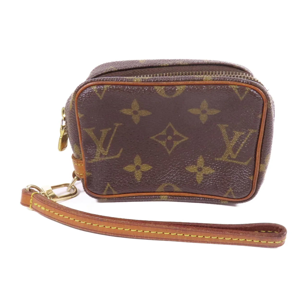 LOUIS VUITTON Wapity M58030 Clutch Coated Canvas 棕色