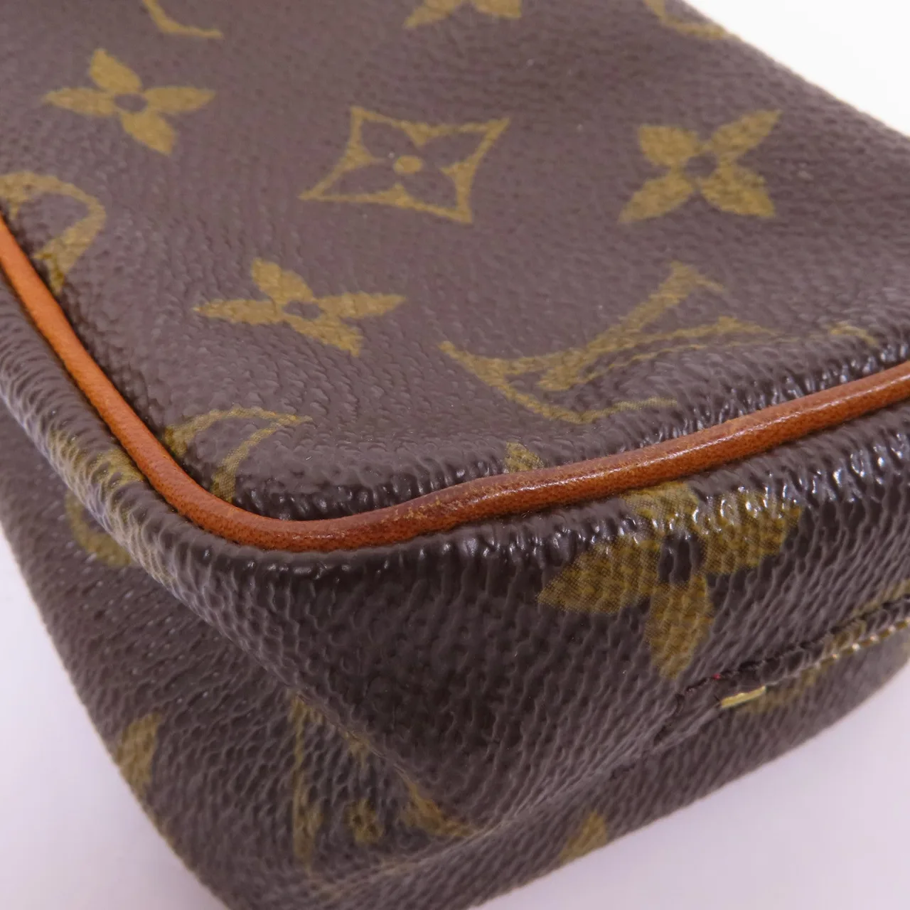 LOUIS VUITTON Wapity M58030 Clutch Coated Canvas 棕色 Coated Canvas Rank B - Thumbnail 6
