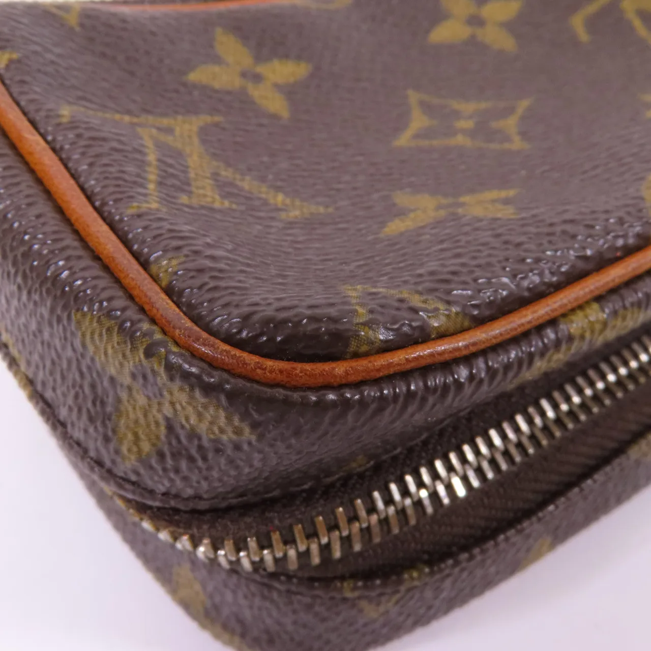 LOUIS VUITTON Wapity M58030 Clutch Coated Canvas 棕色 Coated Canvas Rank B - Thumbnail 7