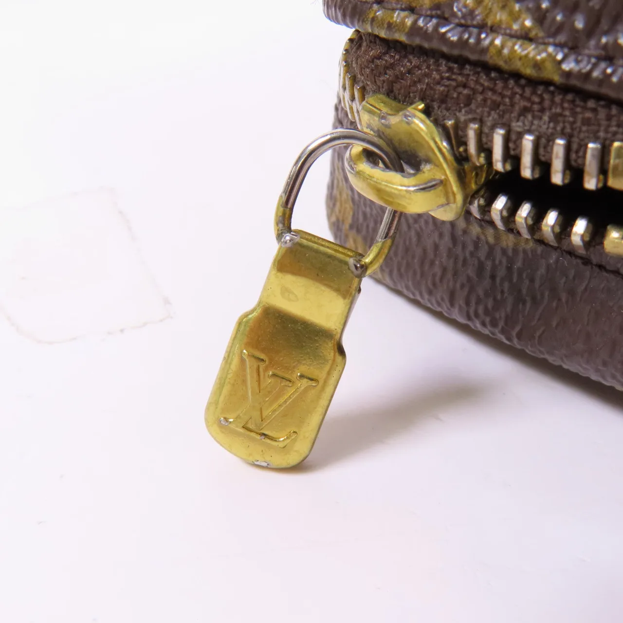 LOUIS VUITTON Wapity M58030 Clutch Coated Canvas 棕色 Coated Canvas Rank B - Thumbnail 12