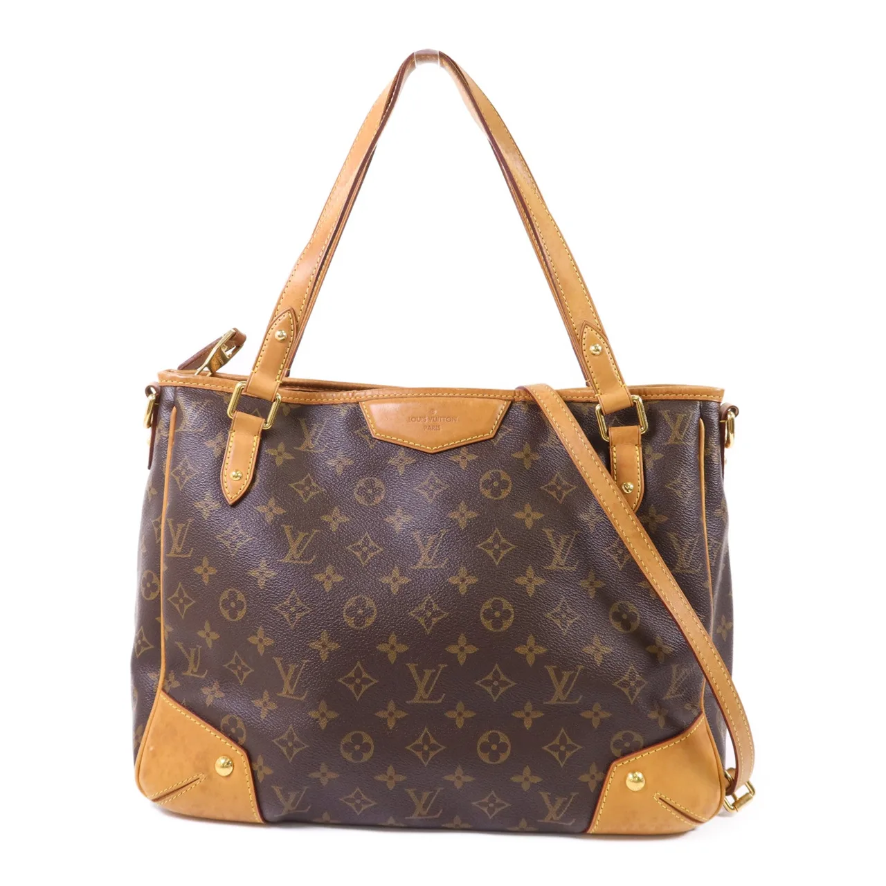 LOUIS VUITTON Estrela M41232 2-Way Bag Coated Canvas 棕色
