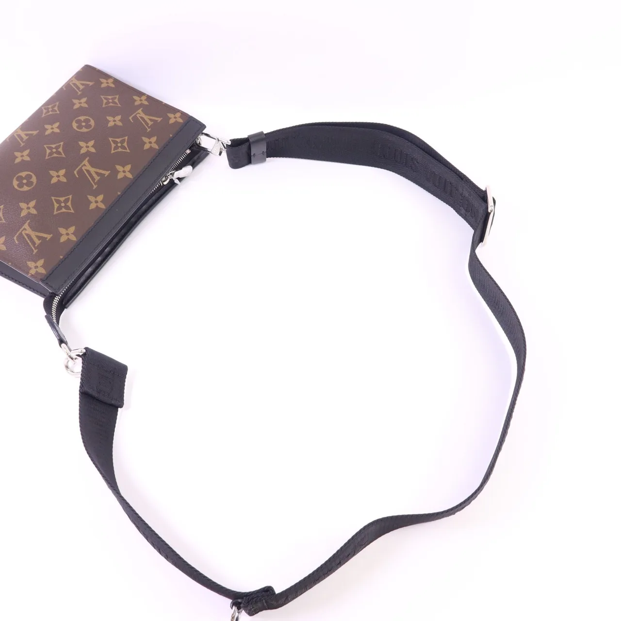 LOUIS VUITTON Gaston M14036 Shoulder Bag Coated Canvas 棕色 / 黑色 Coated Canvas Rank A - Thumbnail 5
