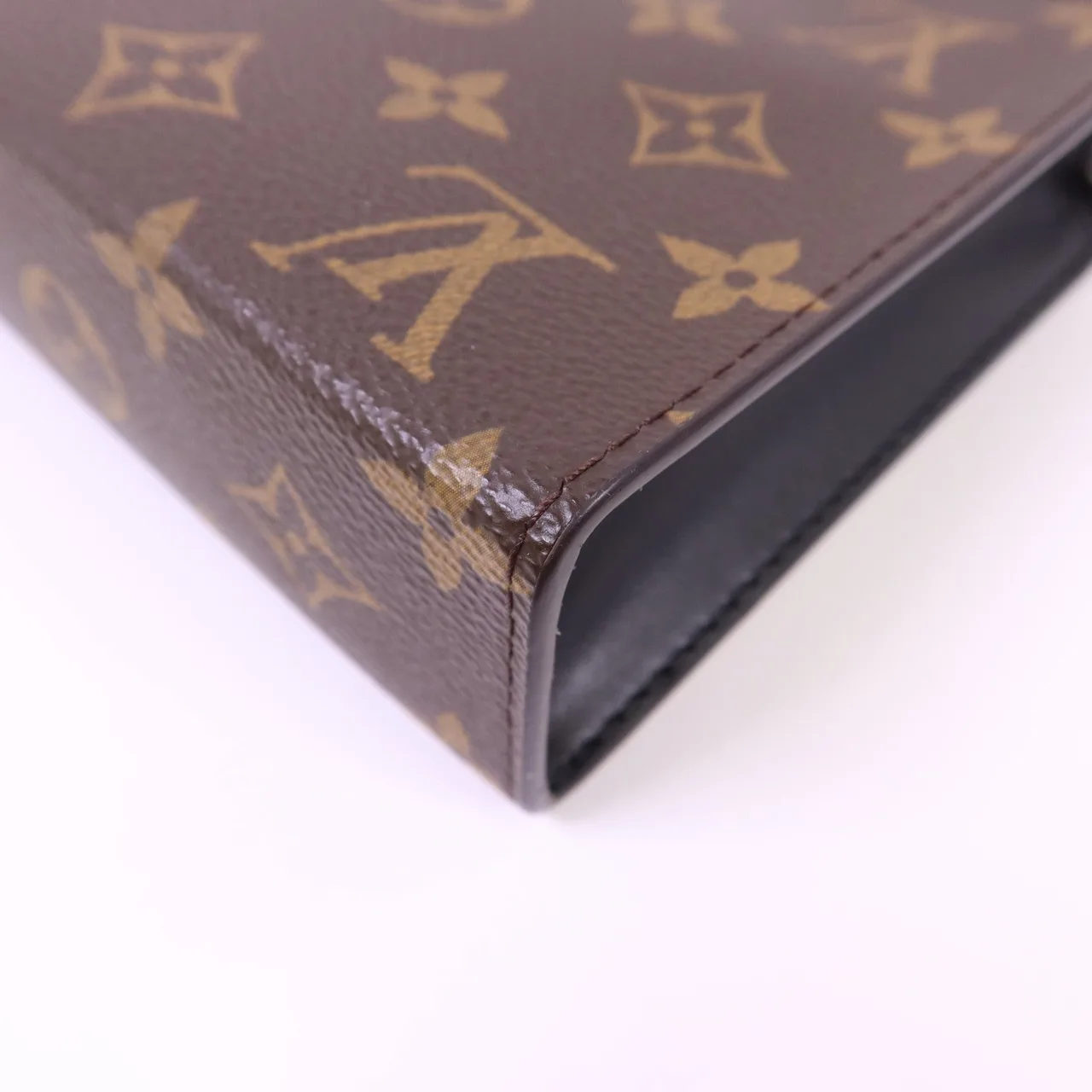 LOUIS VUITTON Gaston M14036 Shoulder Bag Coated Canvas 棕色 / 黑色 Coated Canvas Rank A - Thumbnail 15