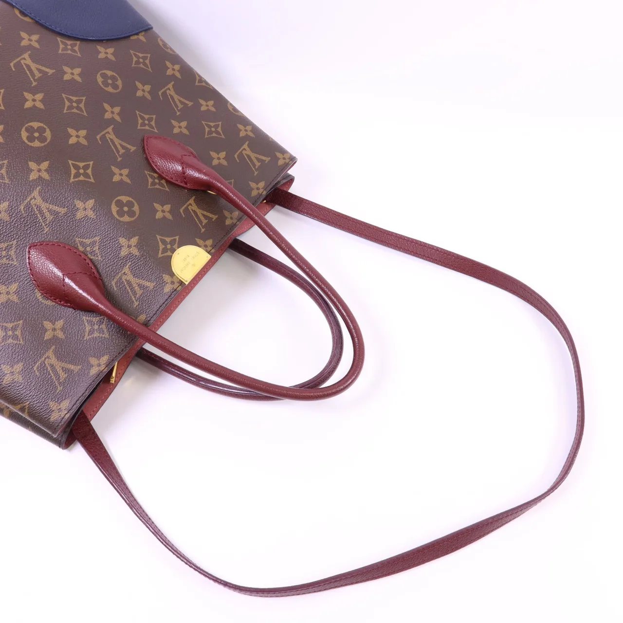 LOUIS VUITTON Flandrin M43169 2-Way Bag Coated Canvas 棕色 / 海軍藍 Coated Canvas Rank B - Thumbnail 5