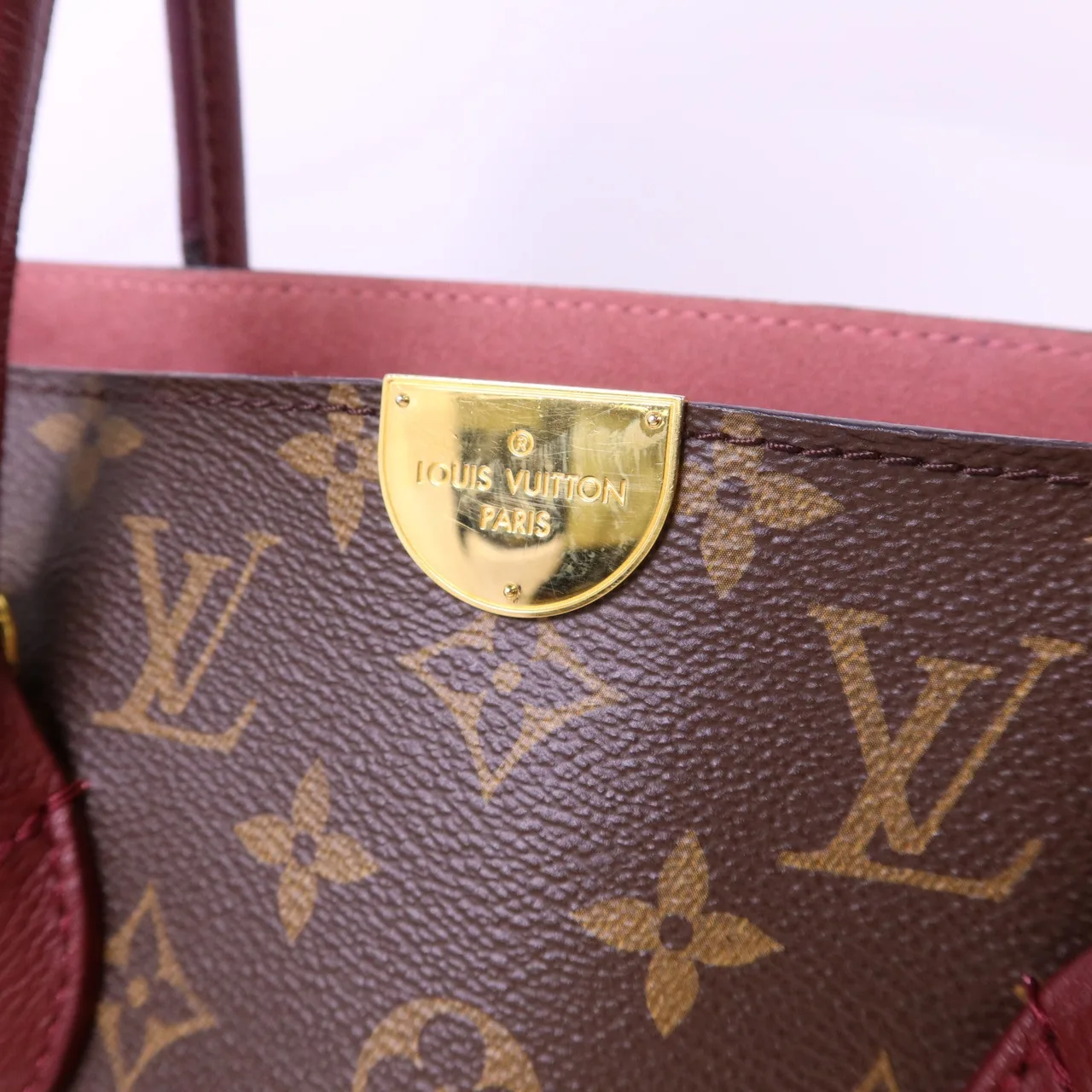 LOUIS VUITTON Flandrin M43169 2-Way Bag Coated Canvas 棕色 / 海軍藍 Coated Canvas Rank B - Thumbnail 9