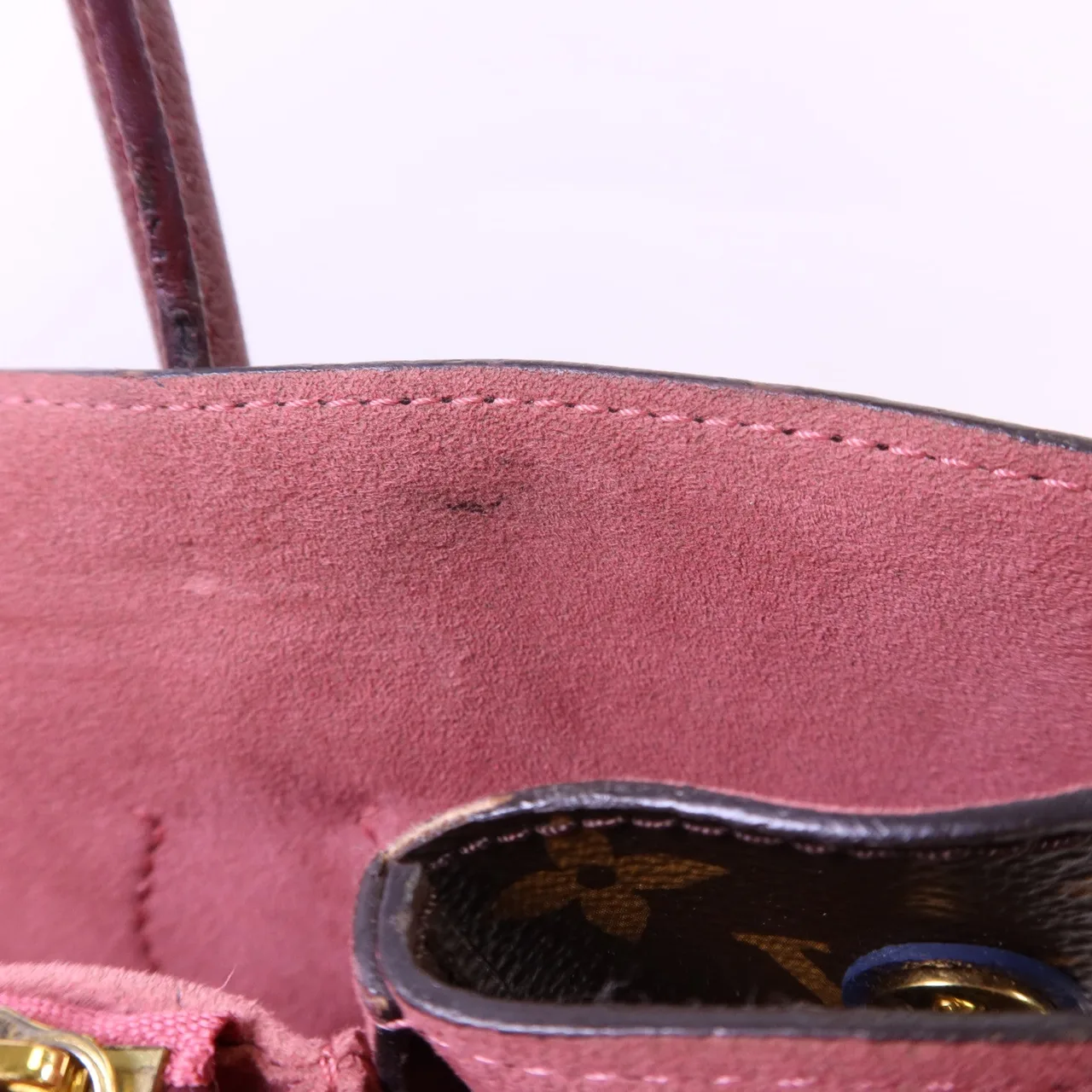 LOUIS VUITTON Flandrin M43169 2-Way Bag Coated Canvas 棕色 / 海軍藍 Coated Canvas Rank B - Thumbnail 19