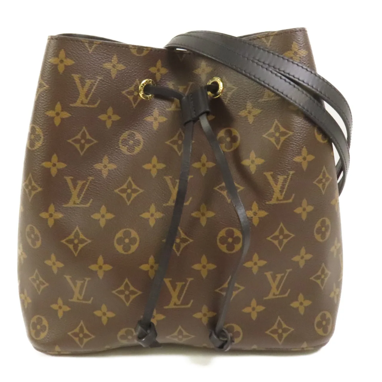 LOUIS VUITTON NeoNoe M44020 Shoulder Bag Coated Canvas 棕色 / 黑色 / Black