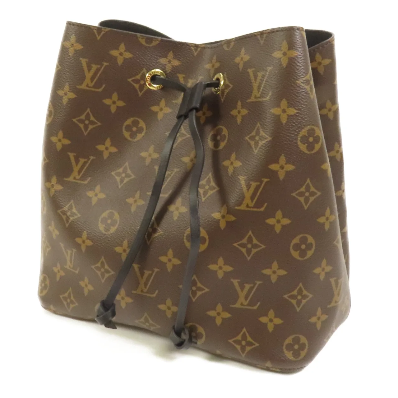 LOUIS VUITTON NeoNoe M44020 Shoulder Bag Coated Canvas 棕色 / 黑色 / Black Coated Canvas Rank A - Thumbnail 3
