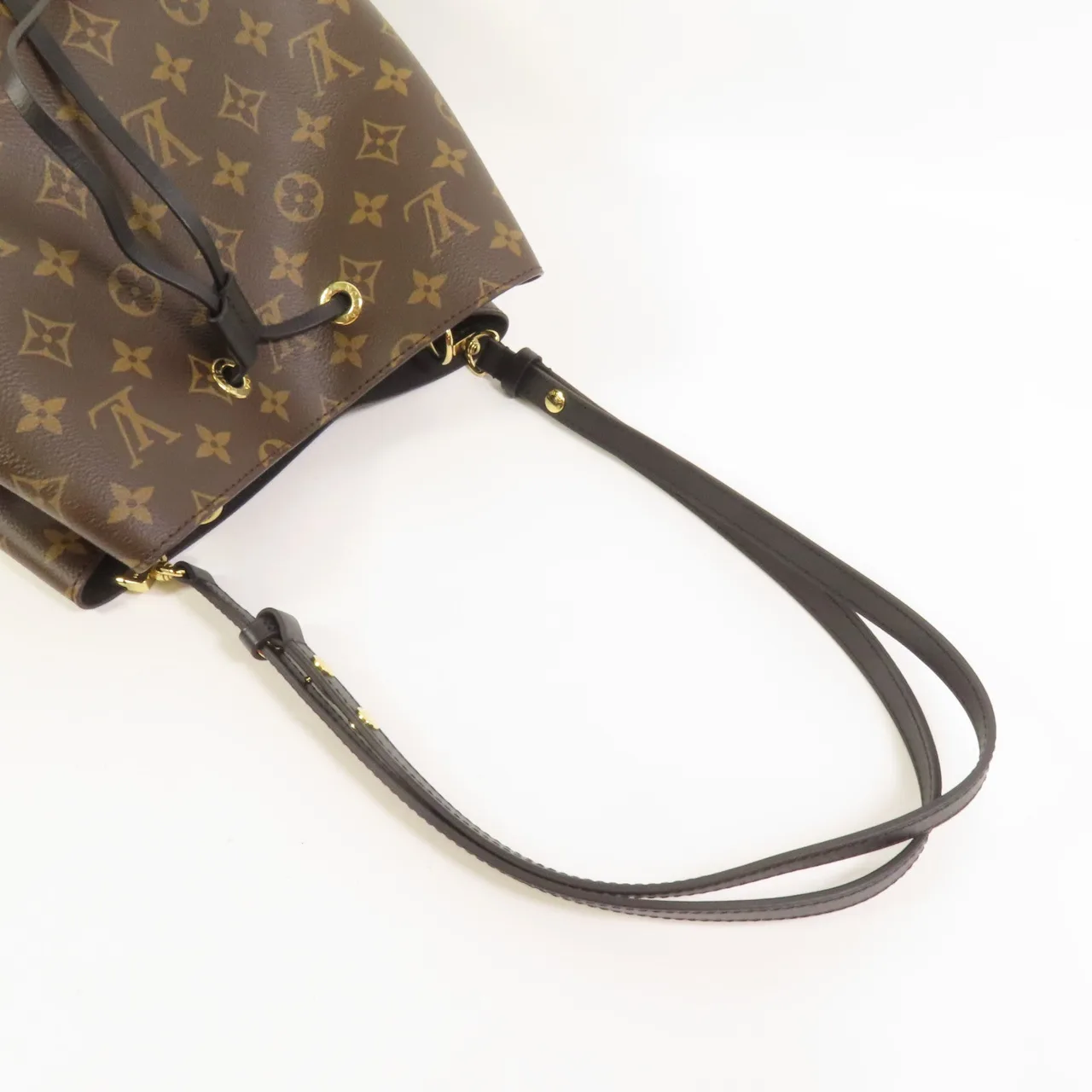 LOUIS VUITTON NeoNoe M44020 Shoulder Bag Coated Canvas 棕色 / 黑色 / Black Coated Canvas Rank A - Thumbnail 6