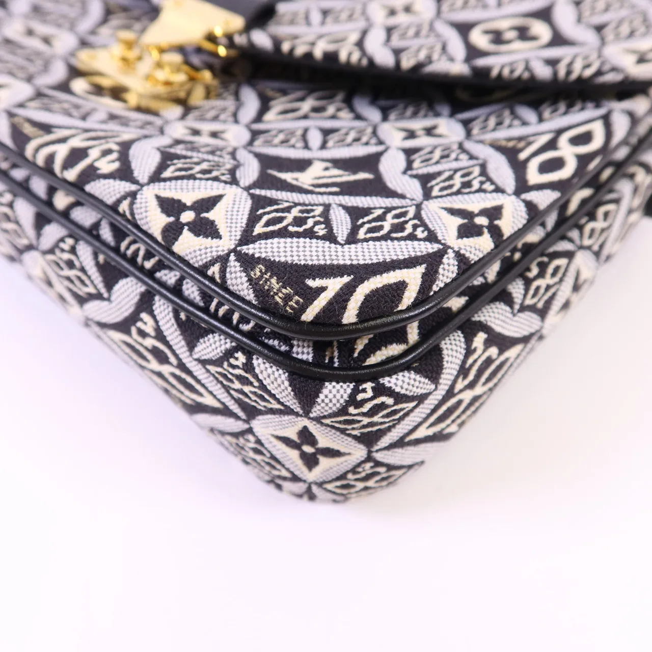 LOUIS VUITTON Pochette Metis M57272 兩用包 帆布 黑色 / 白色 帆布 中古品A - 縮圖 12