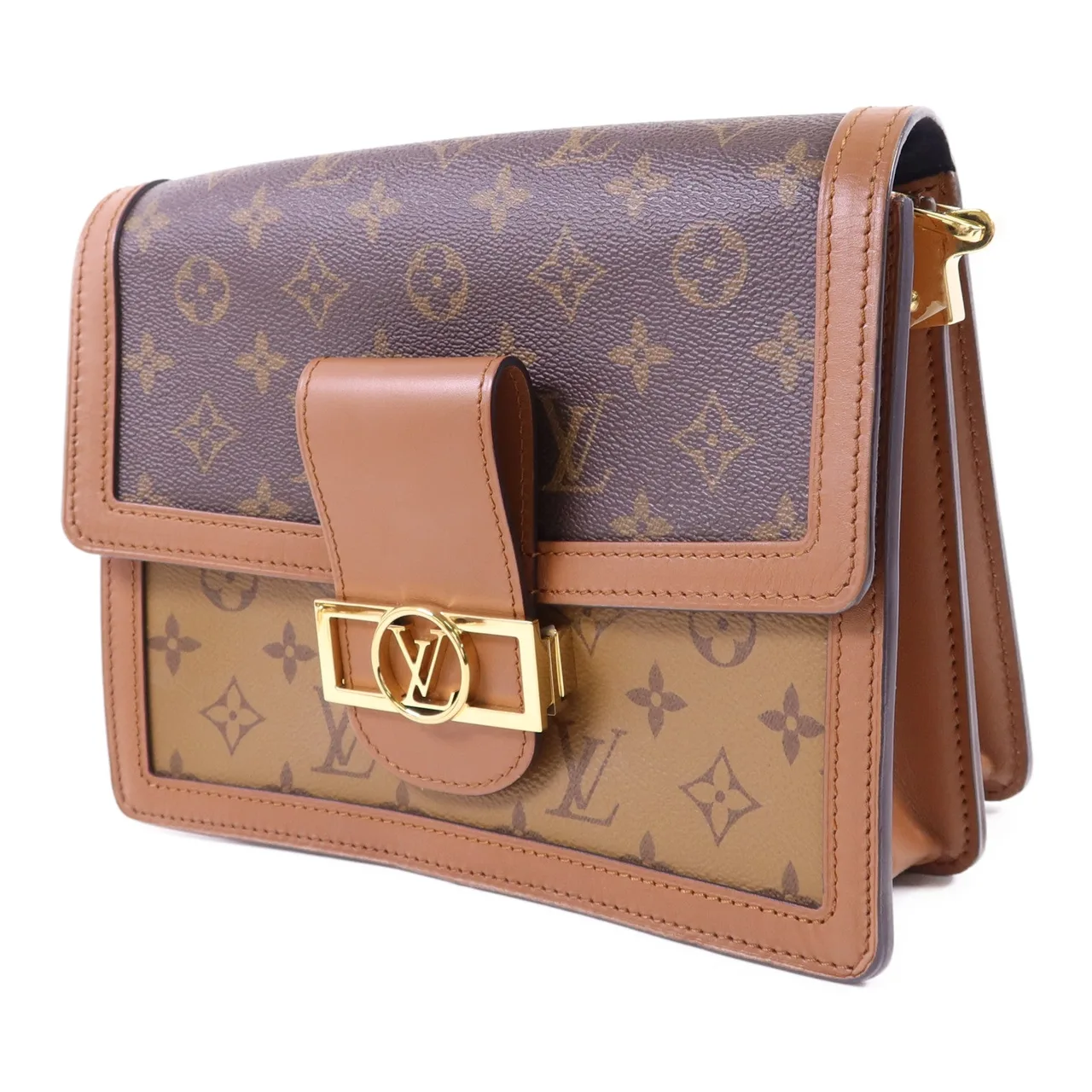 LOUIS VUITTON Dauphine M45958 Shoulder Bag Coated Canvas 棕色 Coated Canvas Rank A - Thumbnail 3