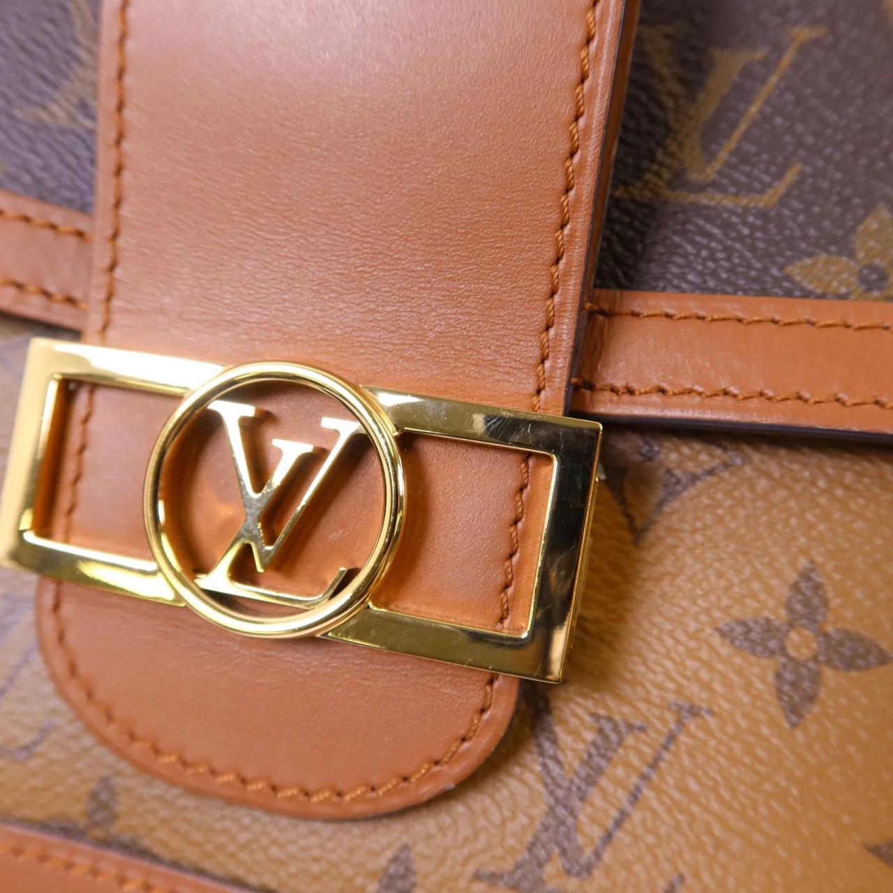 LOUIS VUITTON Dauphine M45958 Shoulder Bag Coated Canvas 棕色 Coated Canvas Rank A - Thumbnail 13