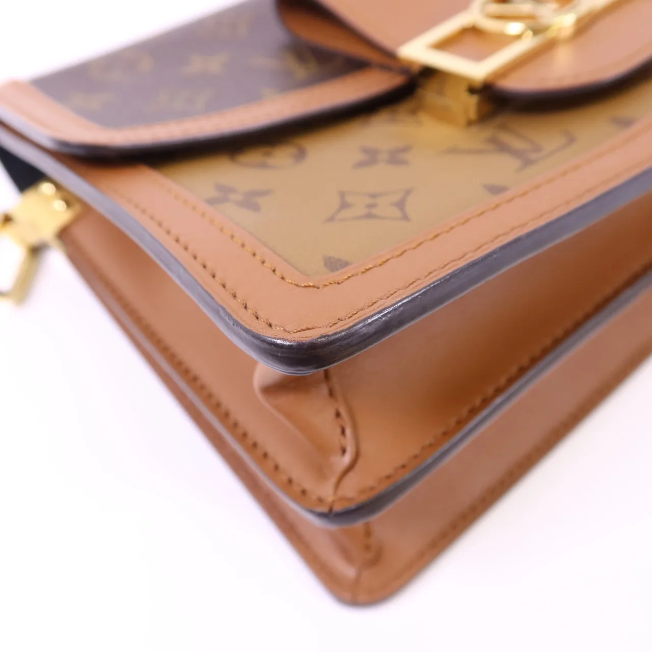 LOUIS VUITTON Dauphine M45958 Shoulder Bag Coated Canvas 棕色 Coated Canvas Rank A - Thumbnail 15