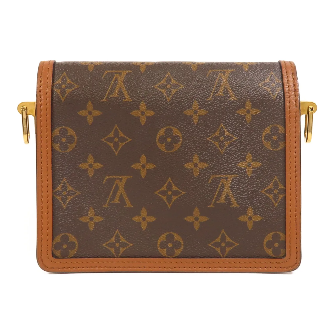 LOUIS VUITTON Mini Dauphine M44580 肩背包 塗層帆布 棕色 / Brown 塗層帆布 中古品B - 縮圖 2