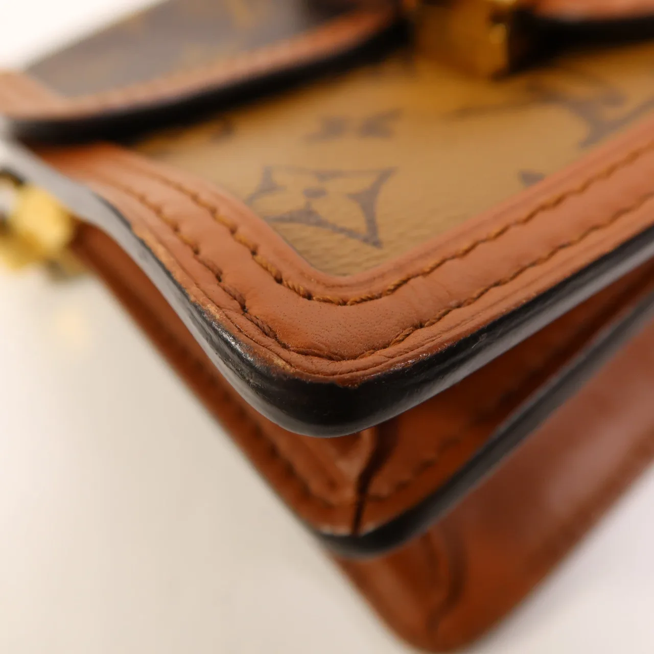 LOUIS VUITTON Mini Dauphine M44580 肩背包 塗層帆布 棕色 / Brown 塗層帆布 中古品B - 縮圖 11