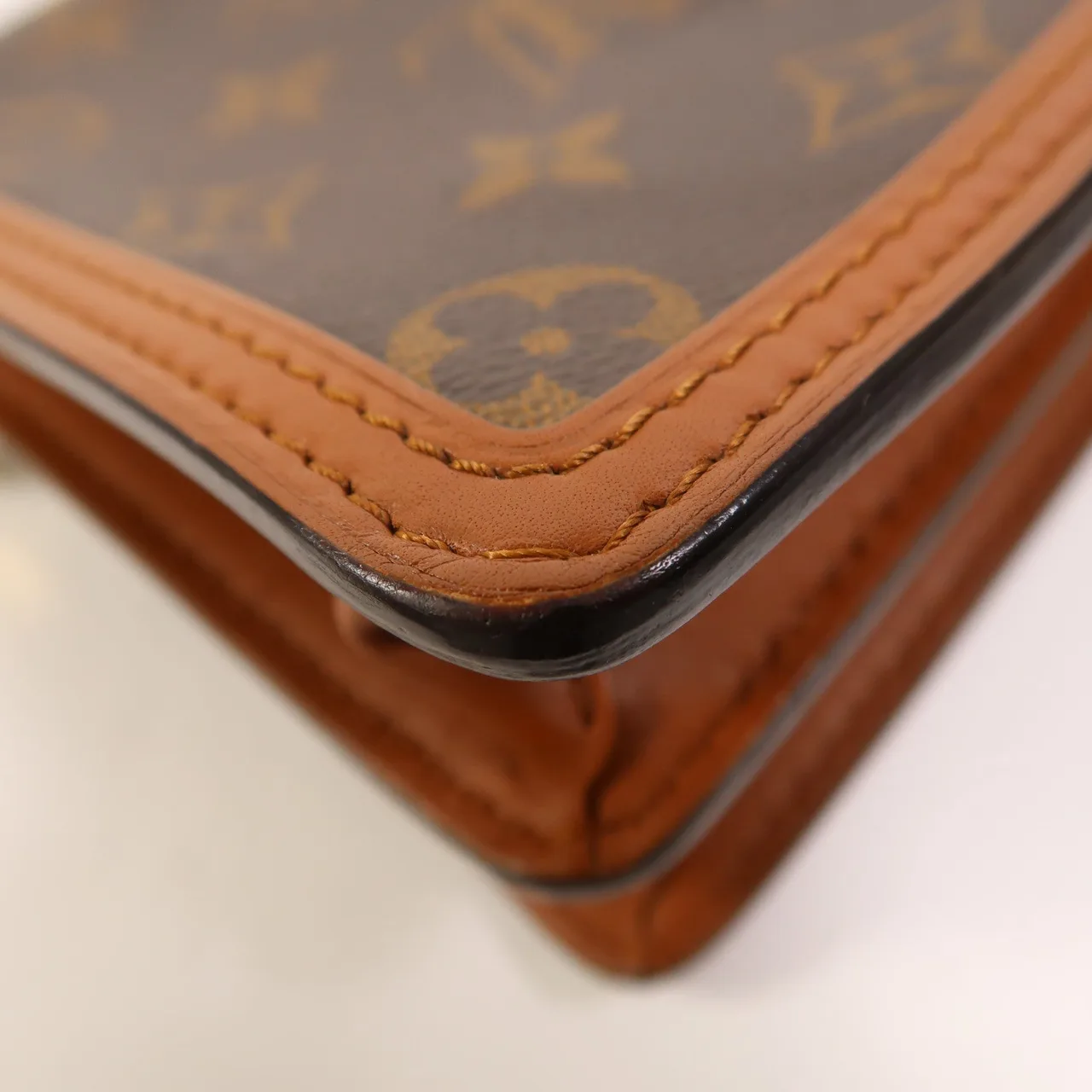 LOUIS VUITTON Mini Dauphine M44580 肩背包 塗層帆布 棕色 / Brown 塗層帆布 中古品B - 縮圖 13