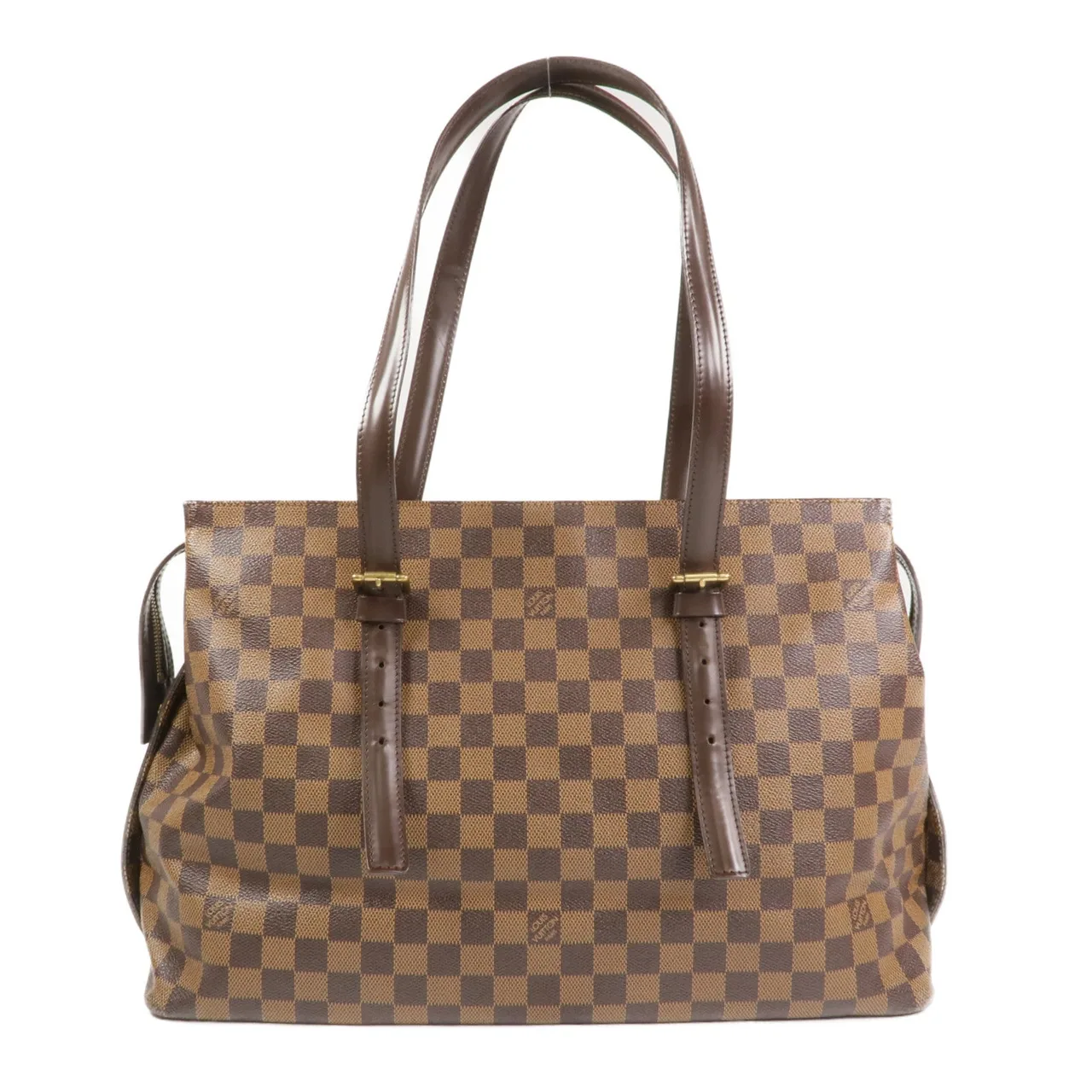 LOUIS VUITTON Chelsea N51119 Tote Bag Coated Canvas 棕色