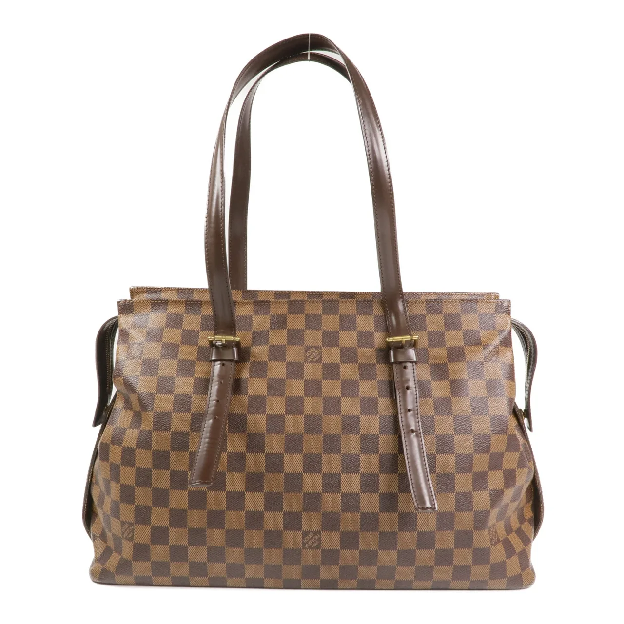 LOUIS VUITTON Chelsea N51119 托特包 塗層帆布 棕色 塗層帆布 中古品B - 縮圖 3