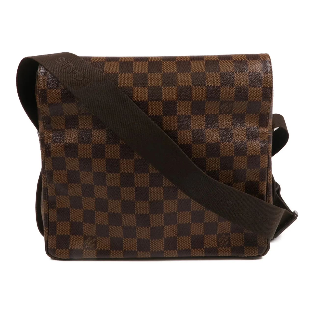 LOUIS VUITTON Naviglio N45255 Shoulder Bag Coated Canvas 棕色 / Brown