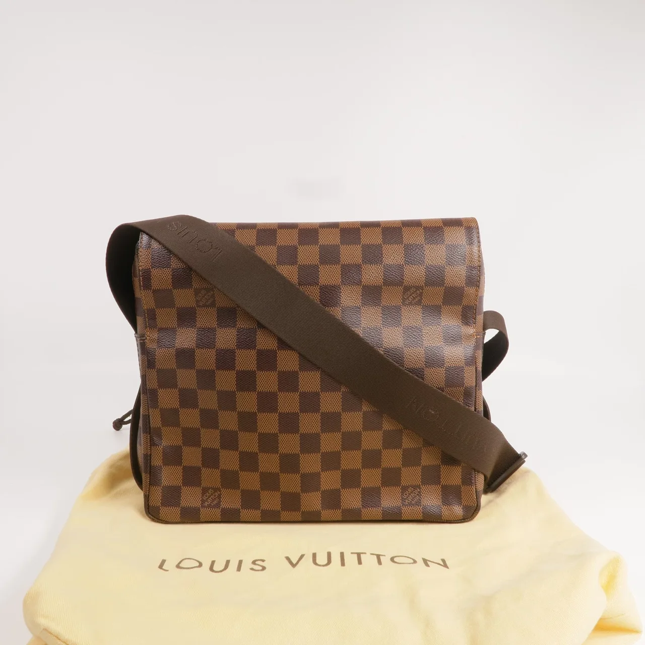 LOUIS VUITTON Naviglio N45255 肩背包 塗層帆布 棕色 / Brown 塗層帆布 中古品A - 縮圖 9
