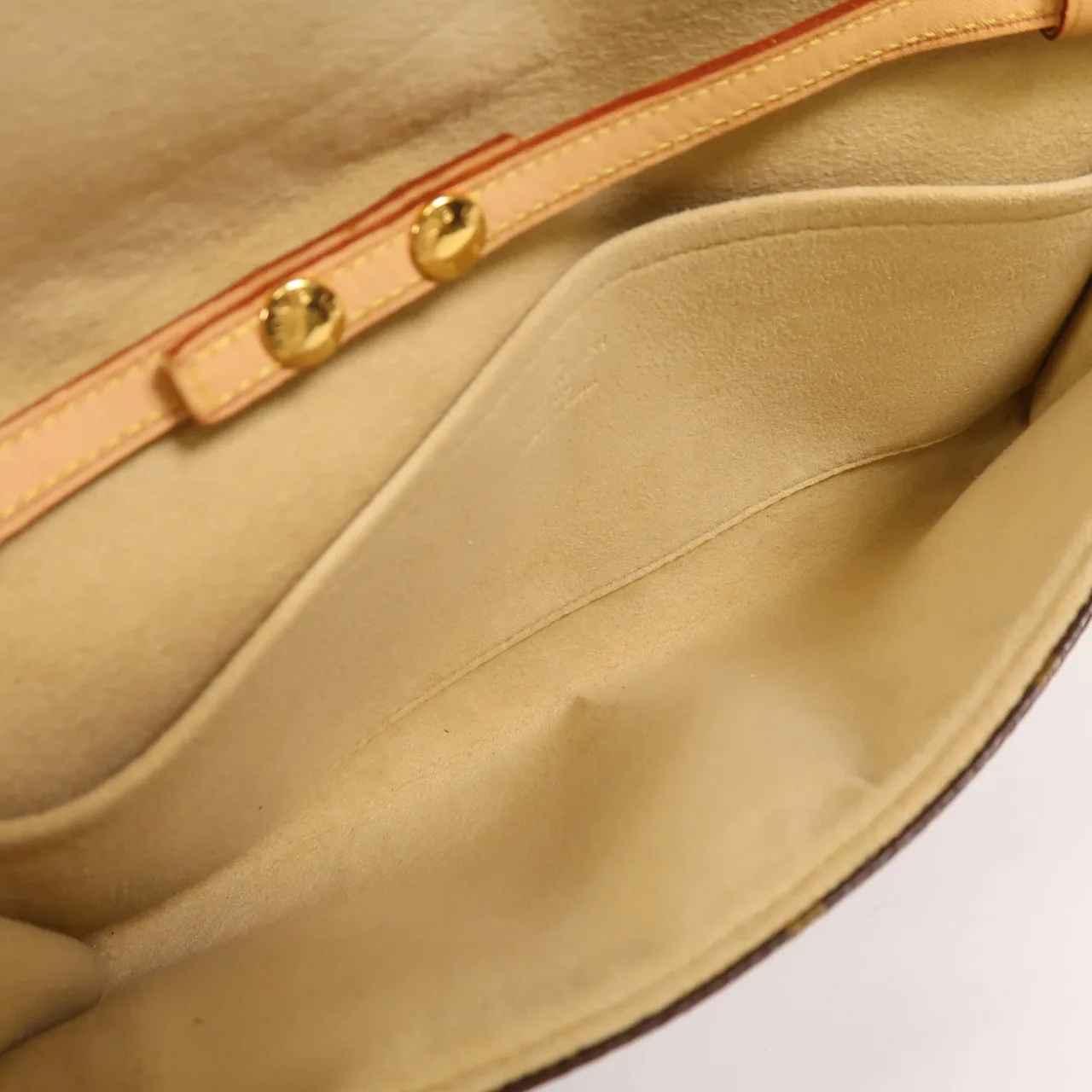 LOUIS VUITTON Pochette Twin M51852 Shoulder Bag Coated Canvas 棕色 / Brown Coated Canvas Rank B - Thumbnail 5