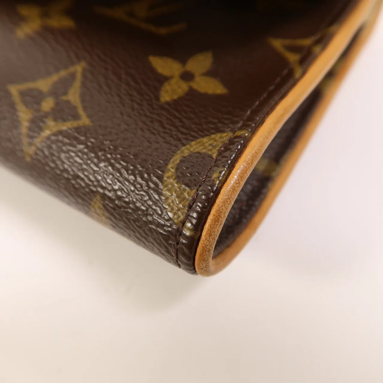 LOUIS VUITTON Pochette Twin M51852 Shoulder Bag Coated Canvas 棕色 / Brown Coated Canvas Rank B - Thumbnail 10