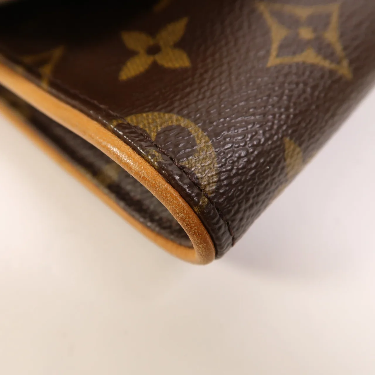 LOUIS VUITTON Pochette Twin M51852 Shoulder Bag Coated Canvas 棕色 / Brown Coated Canvas Rank B - Thumbnail 11