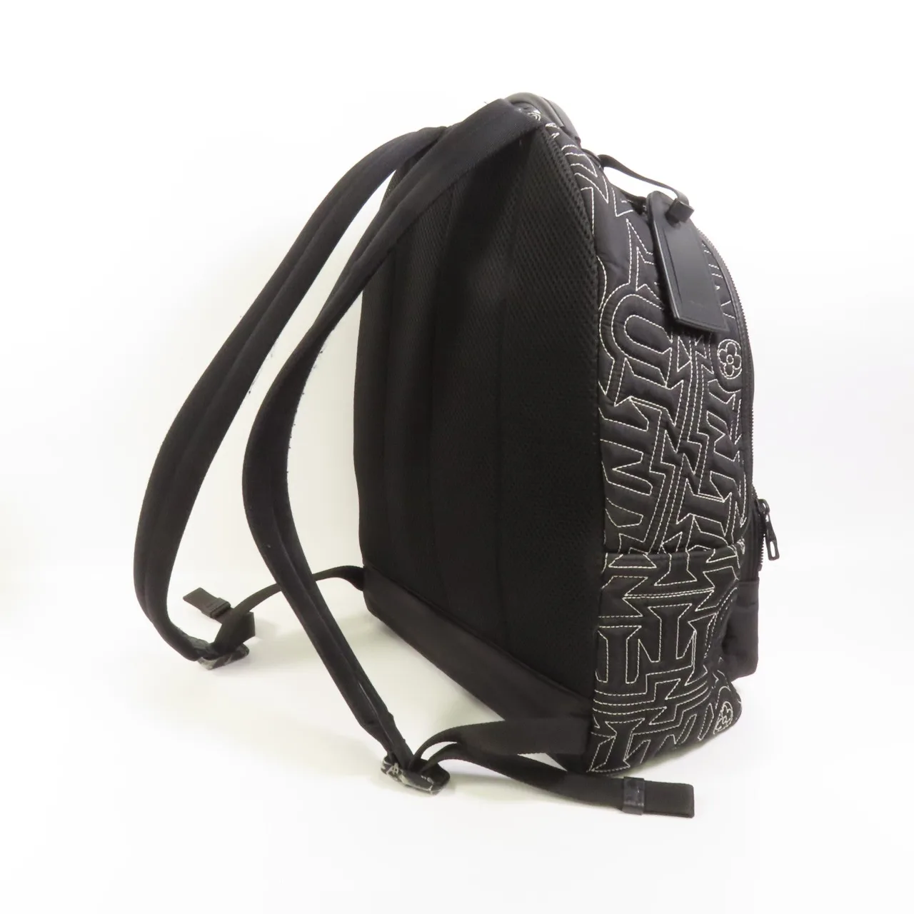 LOUIS VUITTON M21426 背包 尼龍 黑色 / 白色 / Black 尼龍 中古品B - 縮圖 5