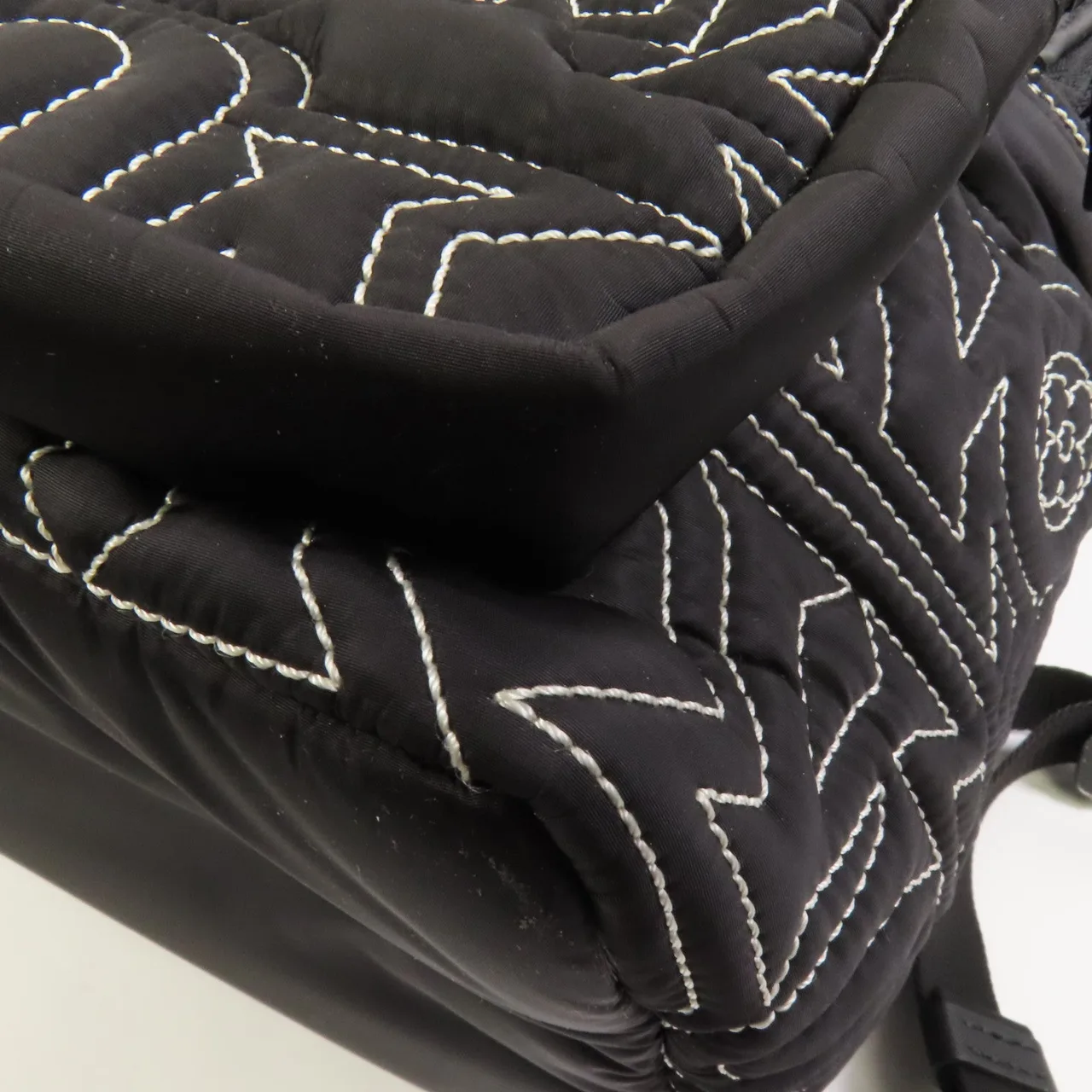 LOUIS VUITTON M21426 背包 尼龍 黑色 / 白色 / Black 尼龍 中古品B - 縮圖 12