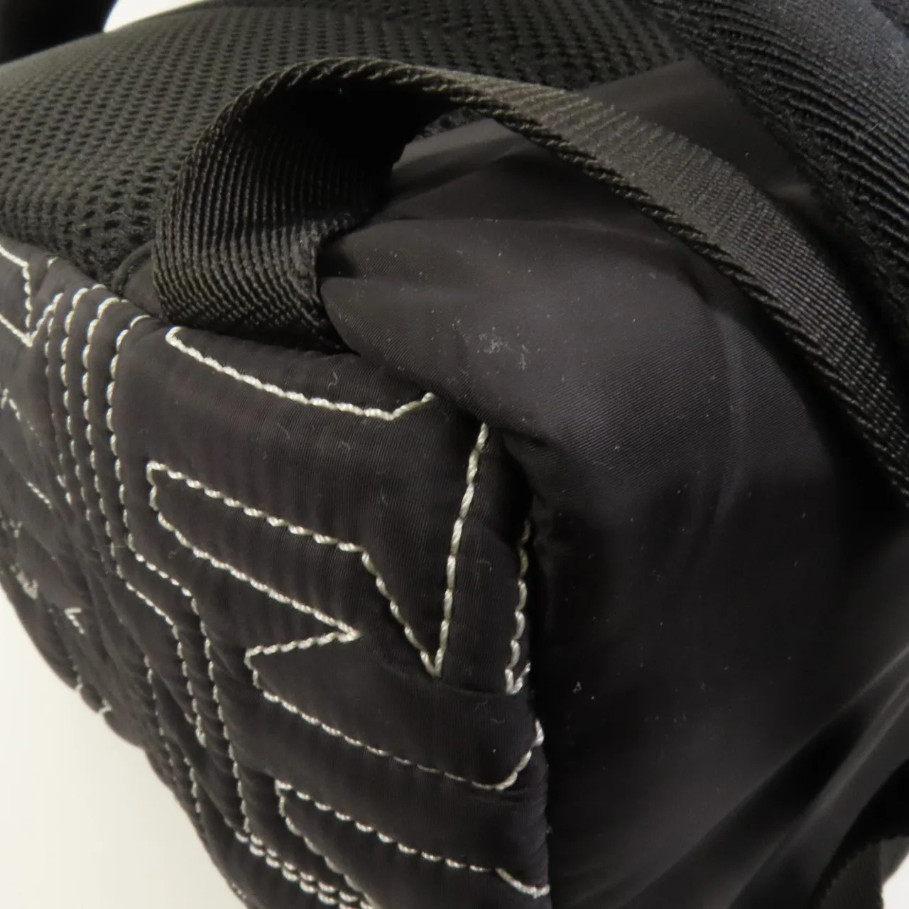 LOUIS VUITTON M21426 背包 尼龍 黑色 / 白色 / Black 尼龍 中古品B - 縮圖 14