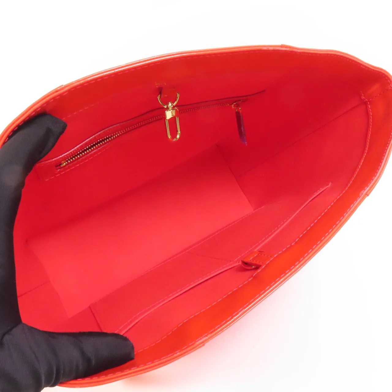 LOUIS VUITTON M91726 手提包 皮革 紅色 / Red 皮革 中古品B - 縮圖 7