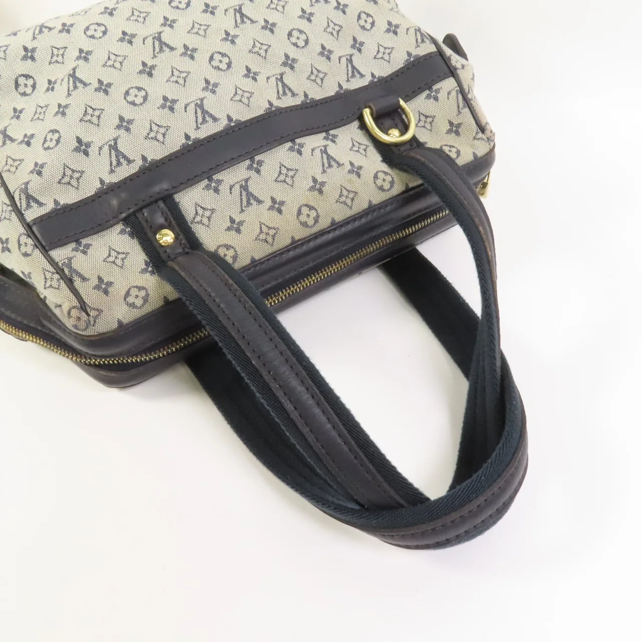 LOUIS VUITTON Josephine M92214 手提包 帆布 藍色 / Blue 帆布 中古品B - 縮圖 5