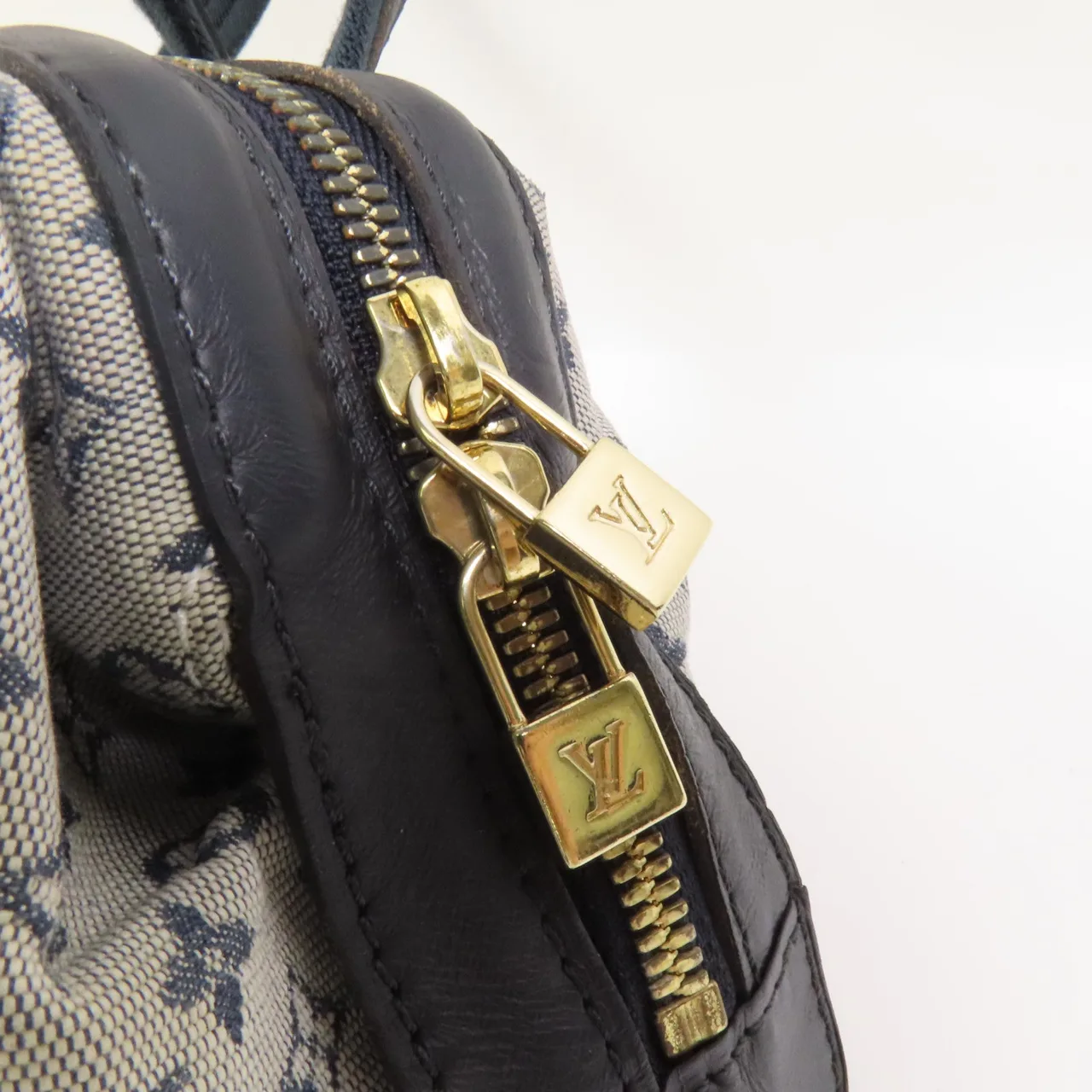 LOUIS VUITTON Josephine M92214 手提包 帆布 藍色 / Blue 帆布 中古品B - 縮圖 7