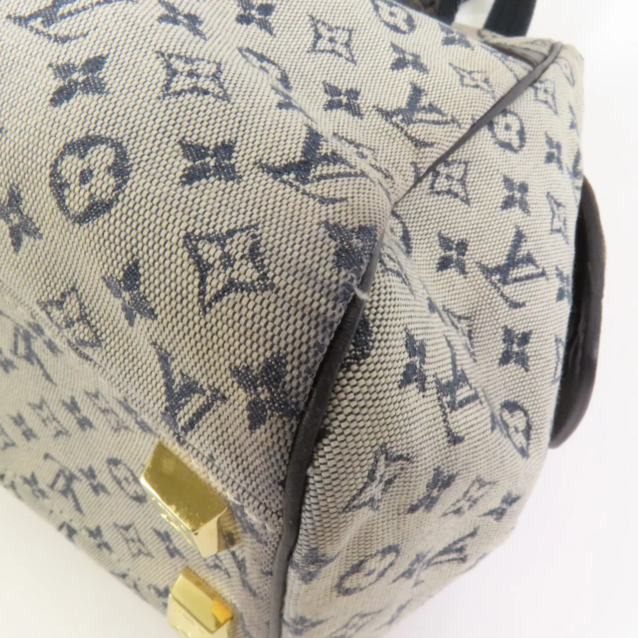 LOUIS VUITTON Josephine M92214 手提包 帆布 藍色 / Blue 帆布 中古品B - 縮圖 10