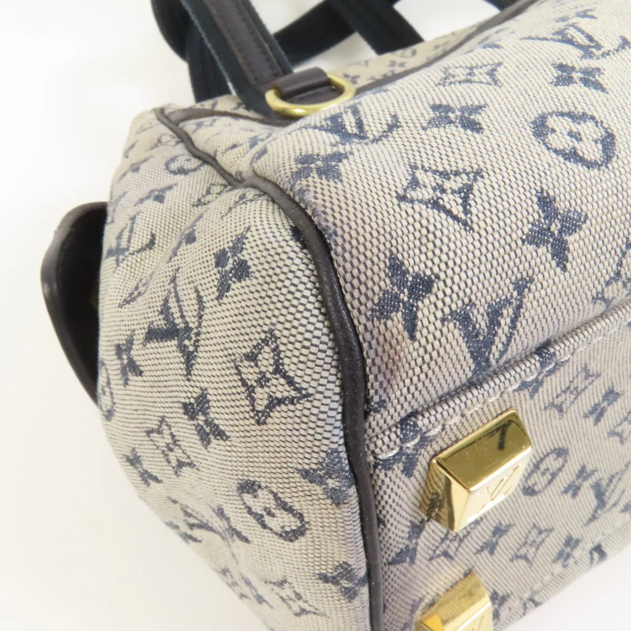 LOUIS VUITTON Josephine M92214 手提包 帆布 藍色 / Blue 帆布 中古品B - 縮圖 11