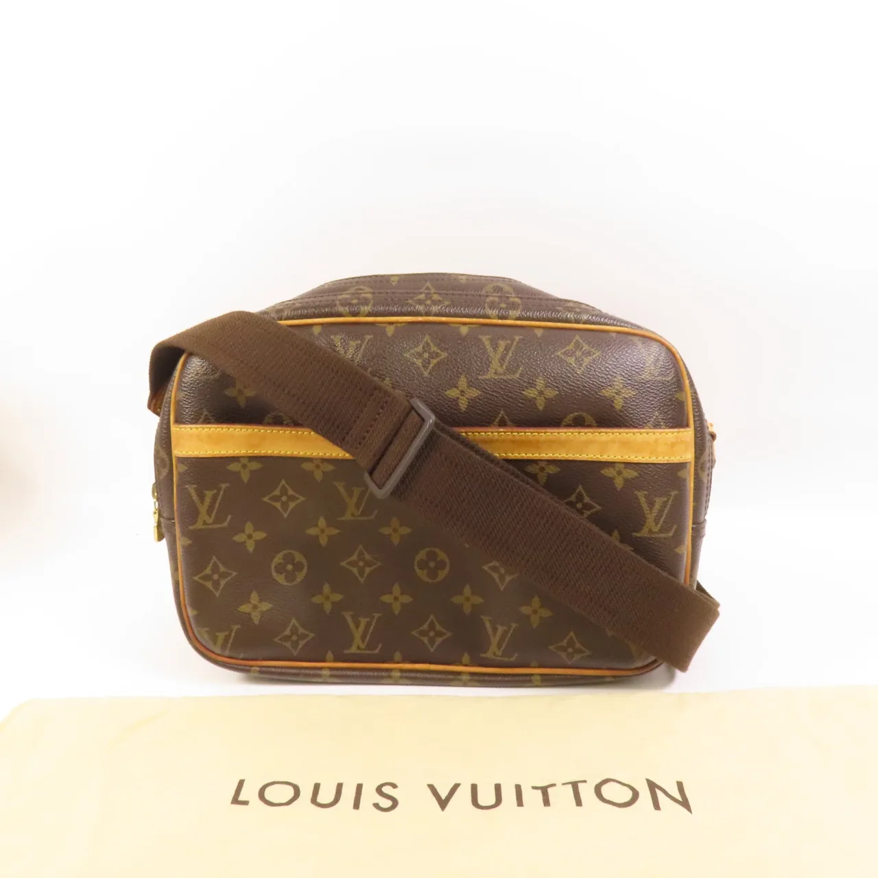 LOUIS VUITTON Reporter M45254 肩背包 塗層帆布 棕色 / Brown 塗層帆布 中古品B - 縮圖 10