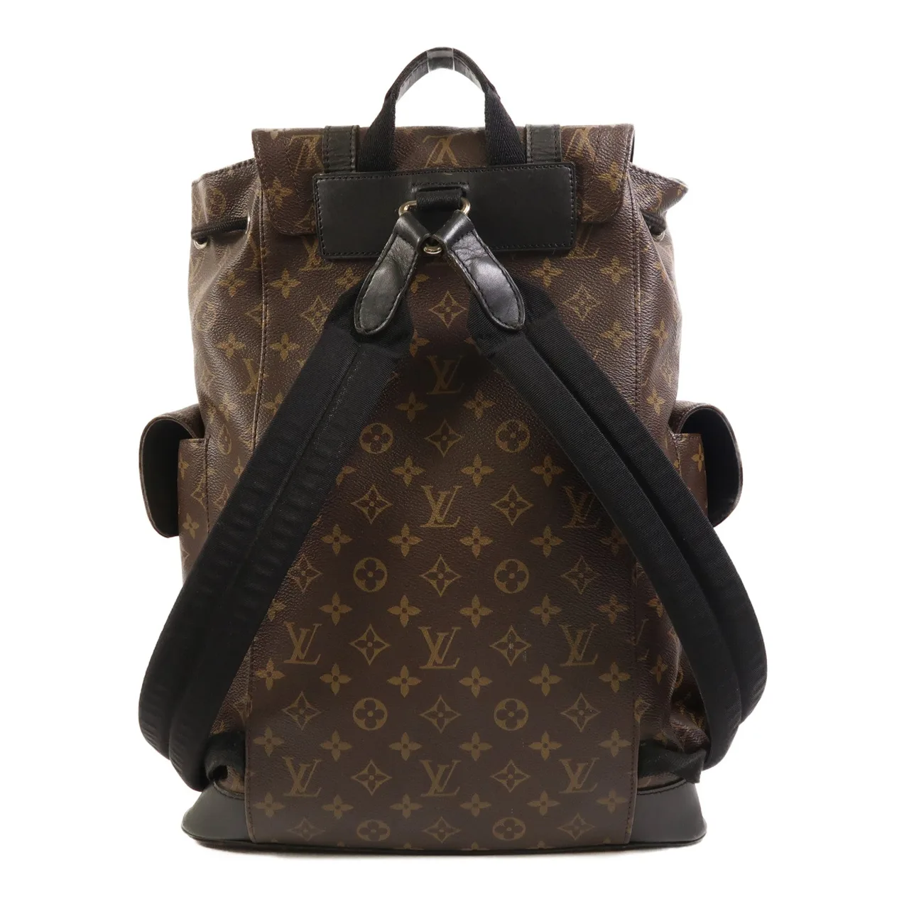 LOUIS VUITTON Christopher M43735 背包 塗層帆布 棕色 / Black 塗層帆布 中古品B - 縮圖 2