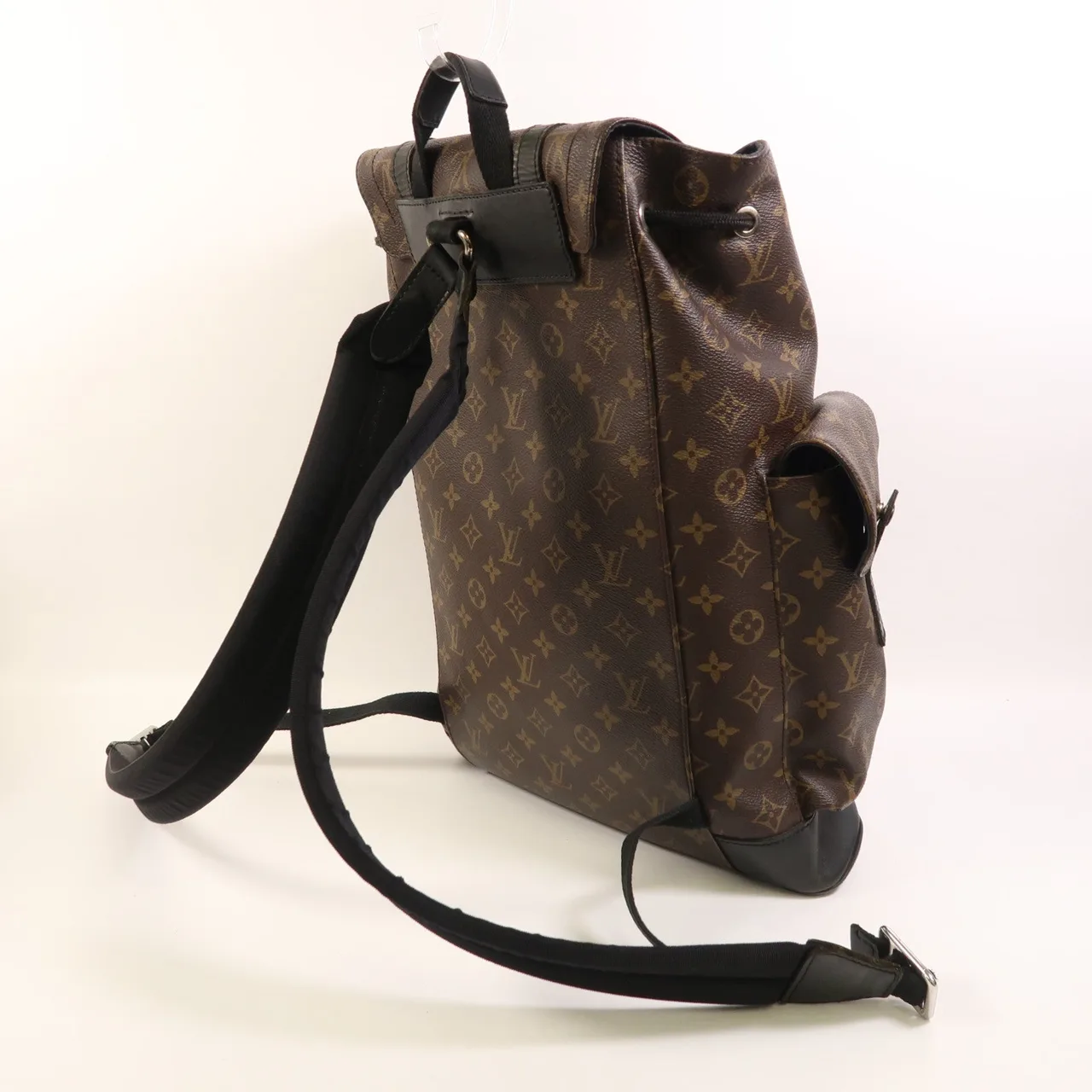 LOUIS VUITTON Christopher M43735 背包 塗層帆布 棕色 / Black 塗層帆布 中古品B - 縮圖 8