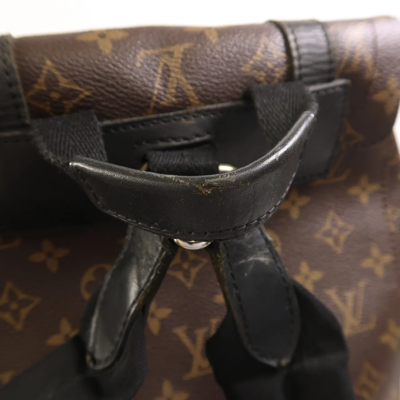 LOUIS VUITTON Christopher M43735 背包 塗層帆布 棕色 / Black 塗層帆布 中古品B - 縮圖 14