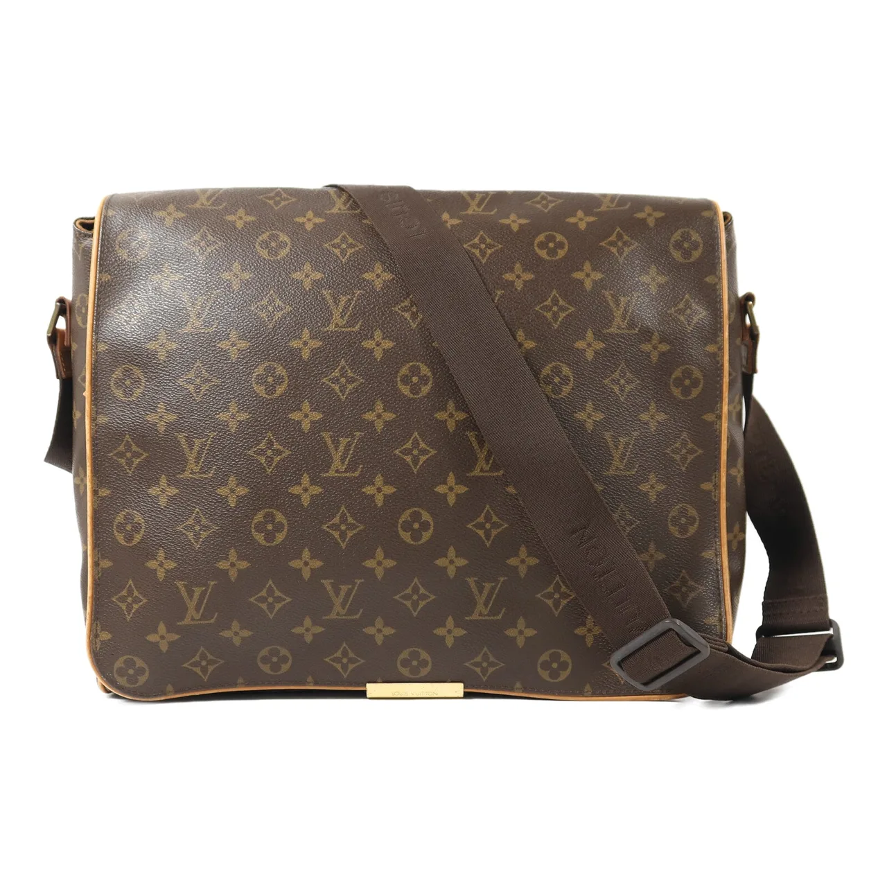 LOUIS VUITTON Abbesses M45257 肩背包 塗層帆布 棕色 / Brown