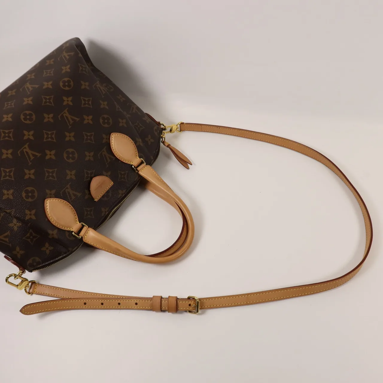 LOUIS VUITTON Rivoli M44543 2-Way Bag Coated Canvas 棕色 Coated Canvas Rank B - Thumbnail 8