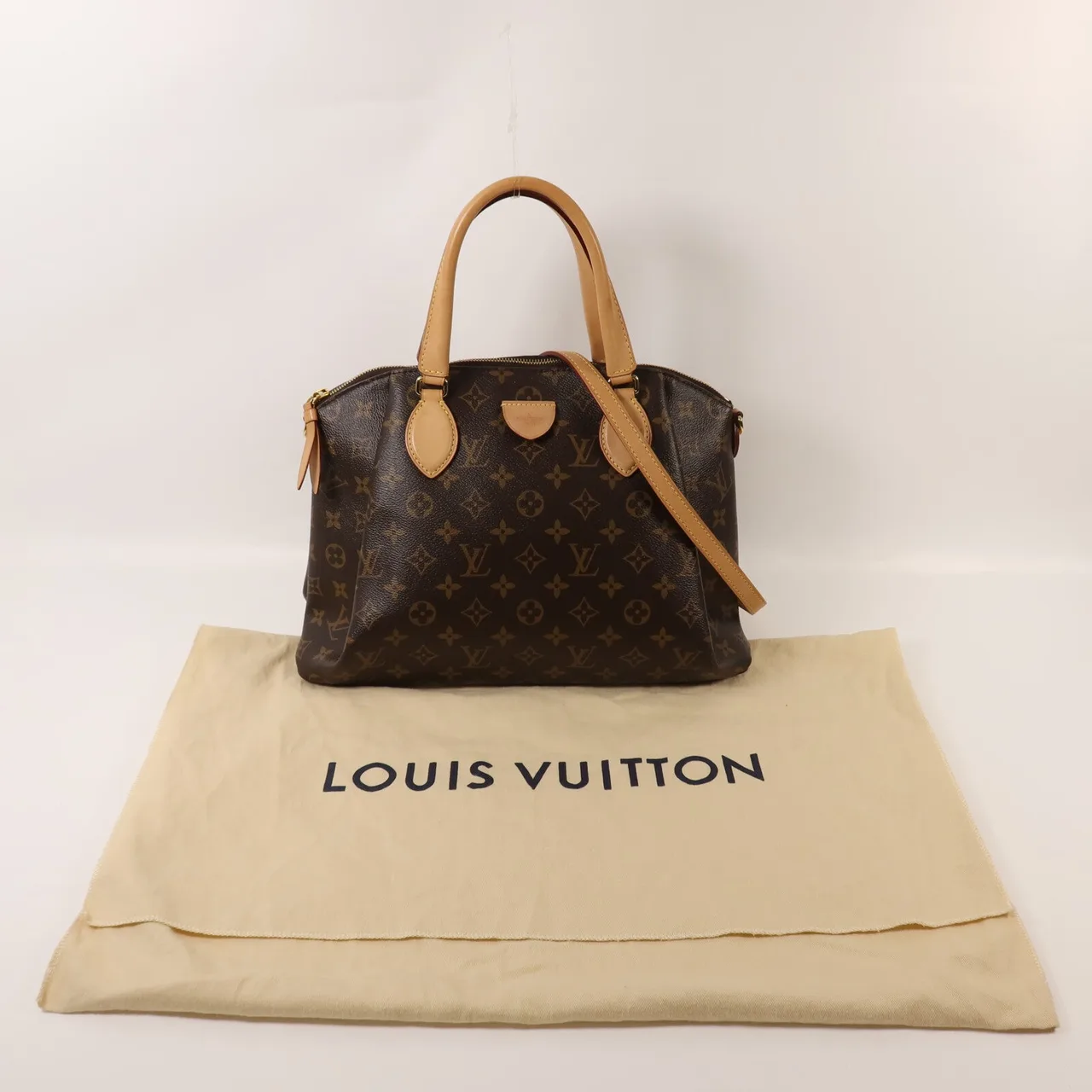 LOUIS VUITTON Rivoli M44543 2-Way Bag Coated Canvas 棕色 Coated Canvas Rank B - Thumbnail 9
