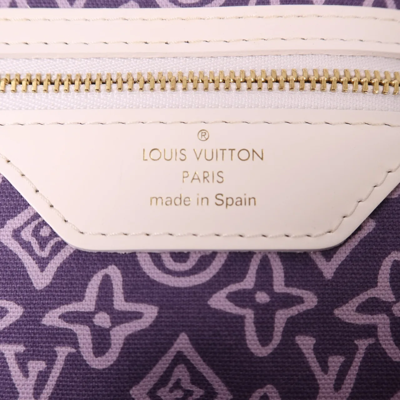 LOUIS VUITTON M95681 肩背包 帆布 紫色 / 白色 帆布 中古品A - 縮圖 6