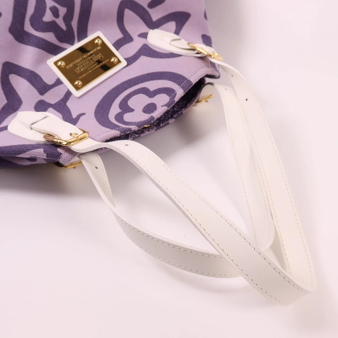 LOUIS VUITTON M95681 肩背包 帆布 紫色 / 白色 帆布 中古品A - 縮圖 8