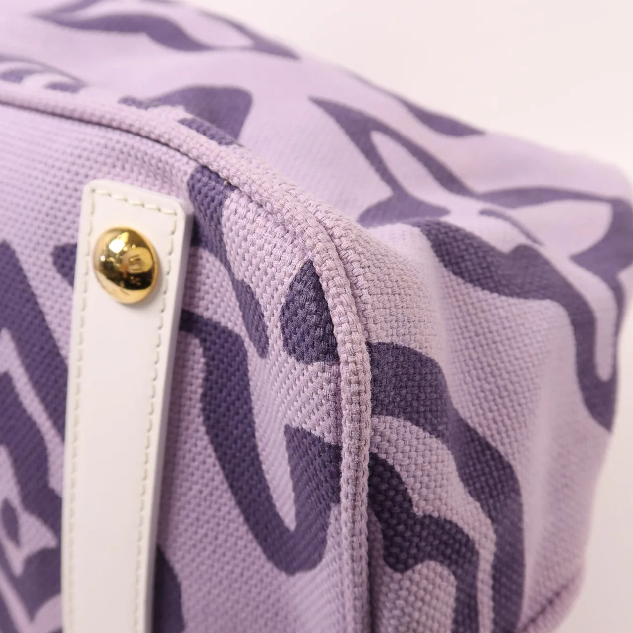 LOUIS VUITTON M95681 肩背包 帆布 紫色 / 白色 帆布 中古品A - 縮圖 10