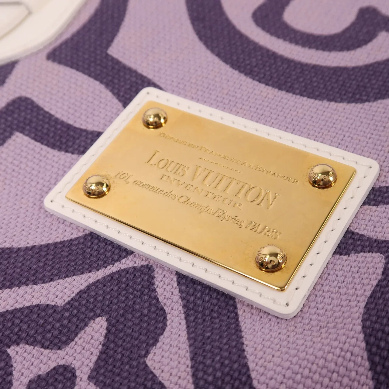 LOUIS VUITTON M95681 肩背包 帆布 紫色 / 白色 帆布 中古品A - 縮圖 16