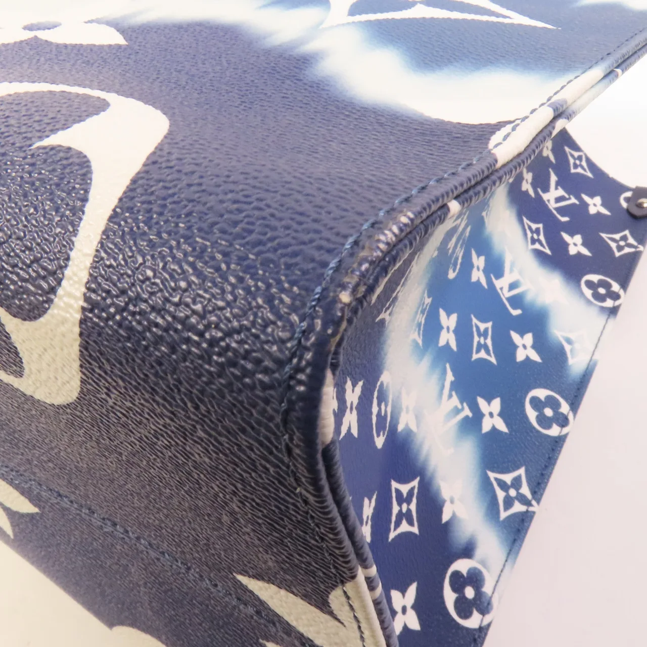 LOUIS VUITTON OnTheGo M45120 兩用包 塗層帆布 藍色 / Blue 塗層帆布 中古品A - 縮圖 11