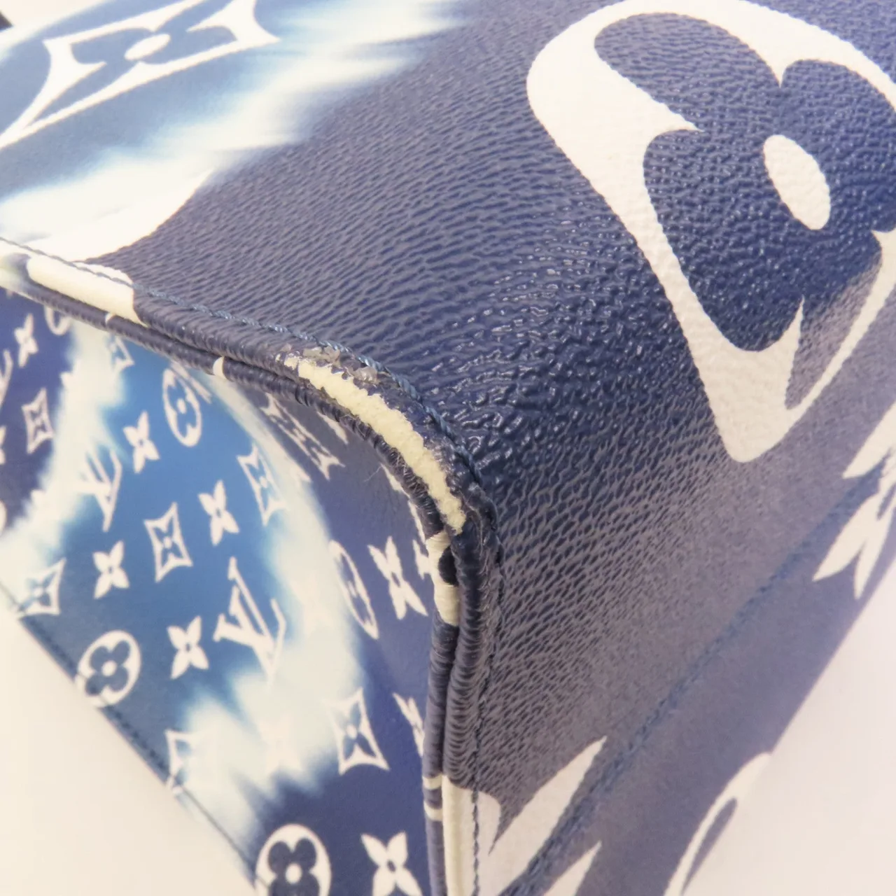 LOUIS VUITTON OnTheGo M45120 兩用包 塗層帆布 藍色 / Blue 塗層帆布 中古品A - 縮圖 12