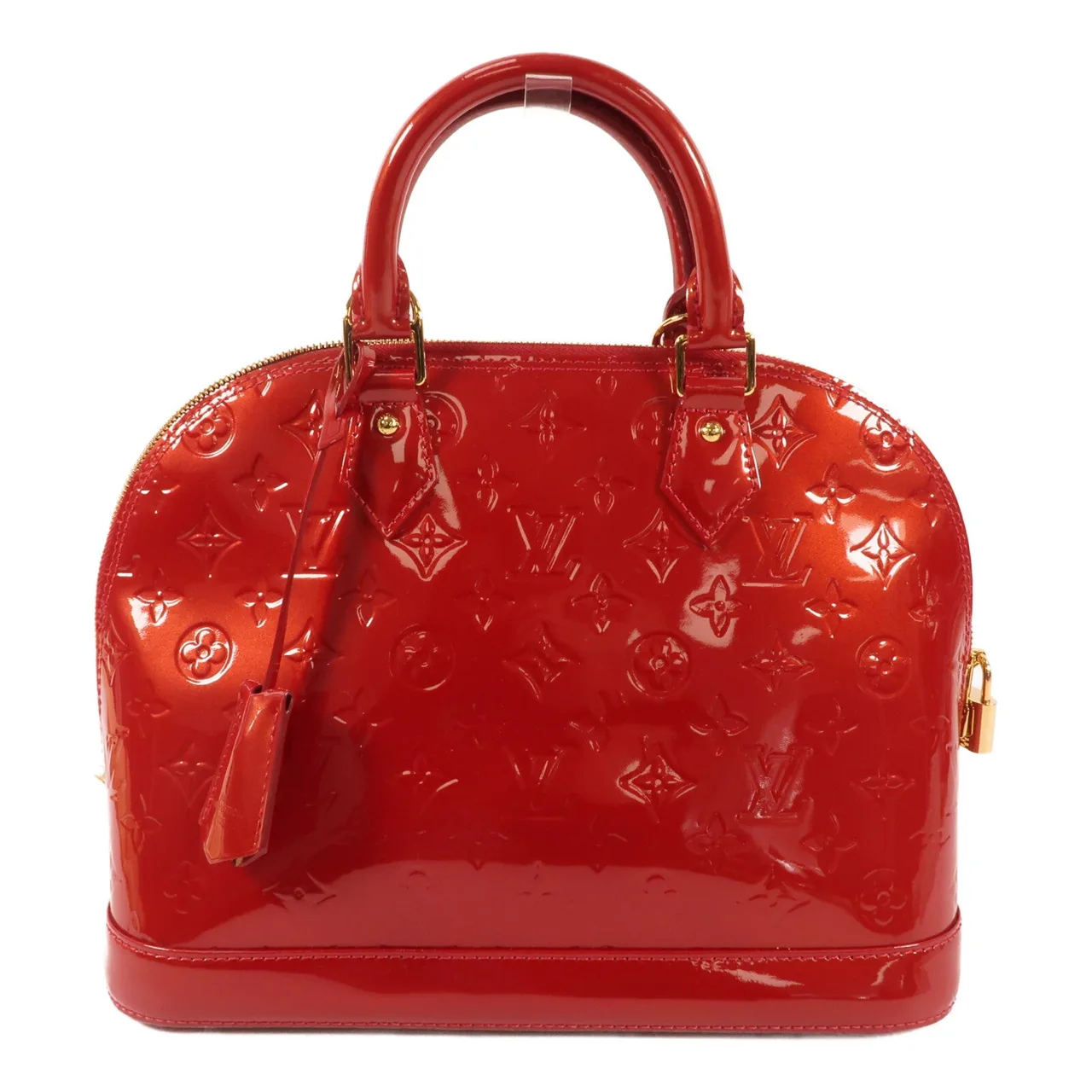 LOUIS VUITTON Alma M90096 Handbag Leather 紅色 / Red
