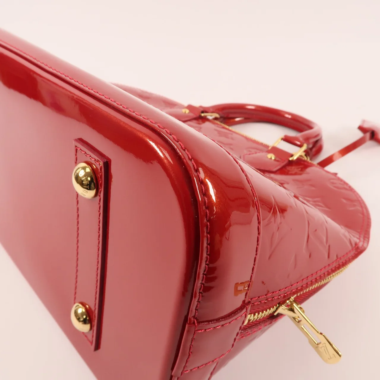 LOUIS VUITTON Alma M90096 Handbag Leather 紅色 / Red Leather Rank A - Thumbnail 9
